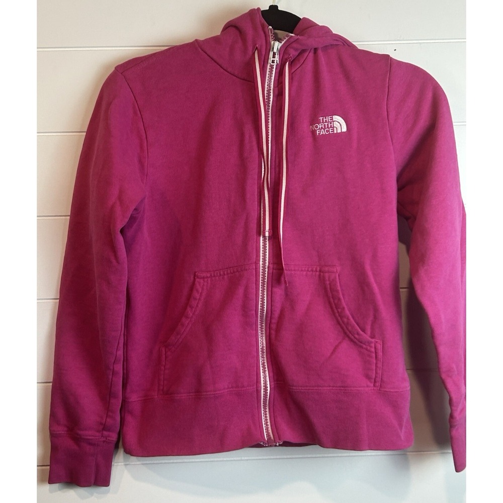 The North Face Jacket Women's XS Full Zip Hooded Pink